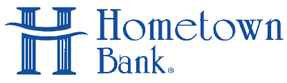 Hometown Bank logo.